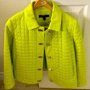Leather jacket Siena Studio neon size L worn 2x